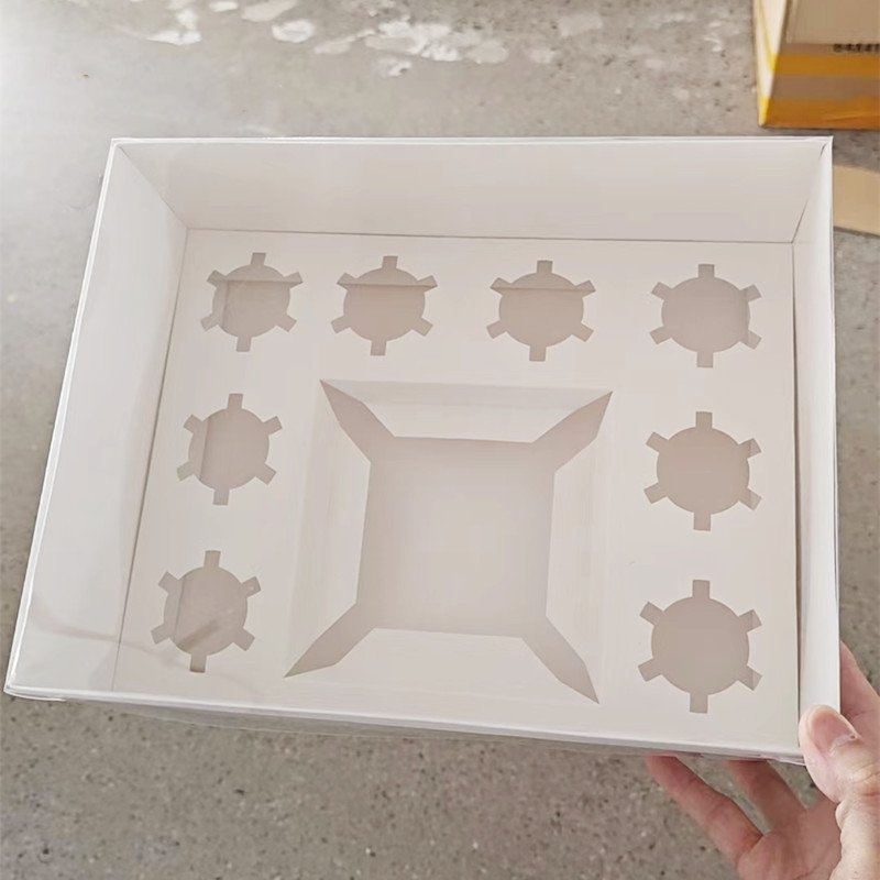 Hot Sell 3/5/10 Holes Cupcake Bento Boxes Dessert Cake Box With Clear Lid Wedding Party Baking Supplies Cake Decorating Tools