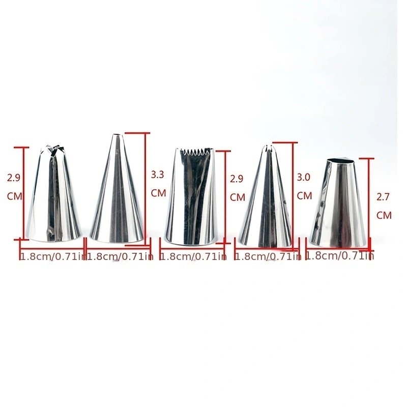 Wholesale 48pcs Stainless Steel Cake Piping Nozzles Set for Cream Decorating Baking Essential Tools