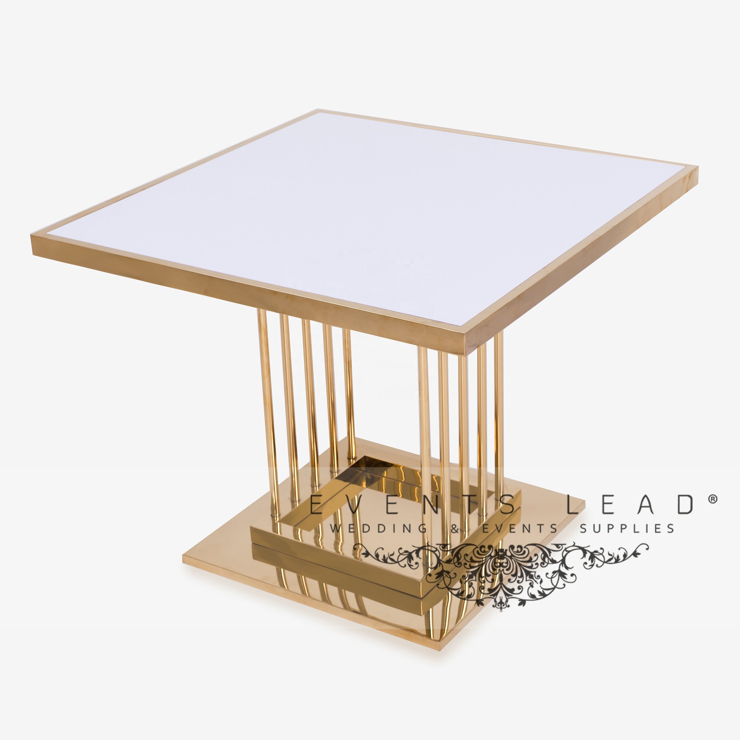 Sell Hot New Model Wedding Ceremony Decoration Mirror Stainless Steel Cake Table