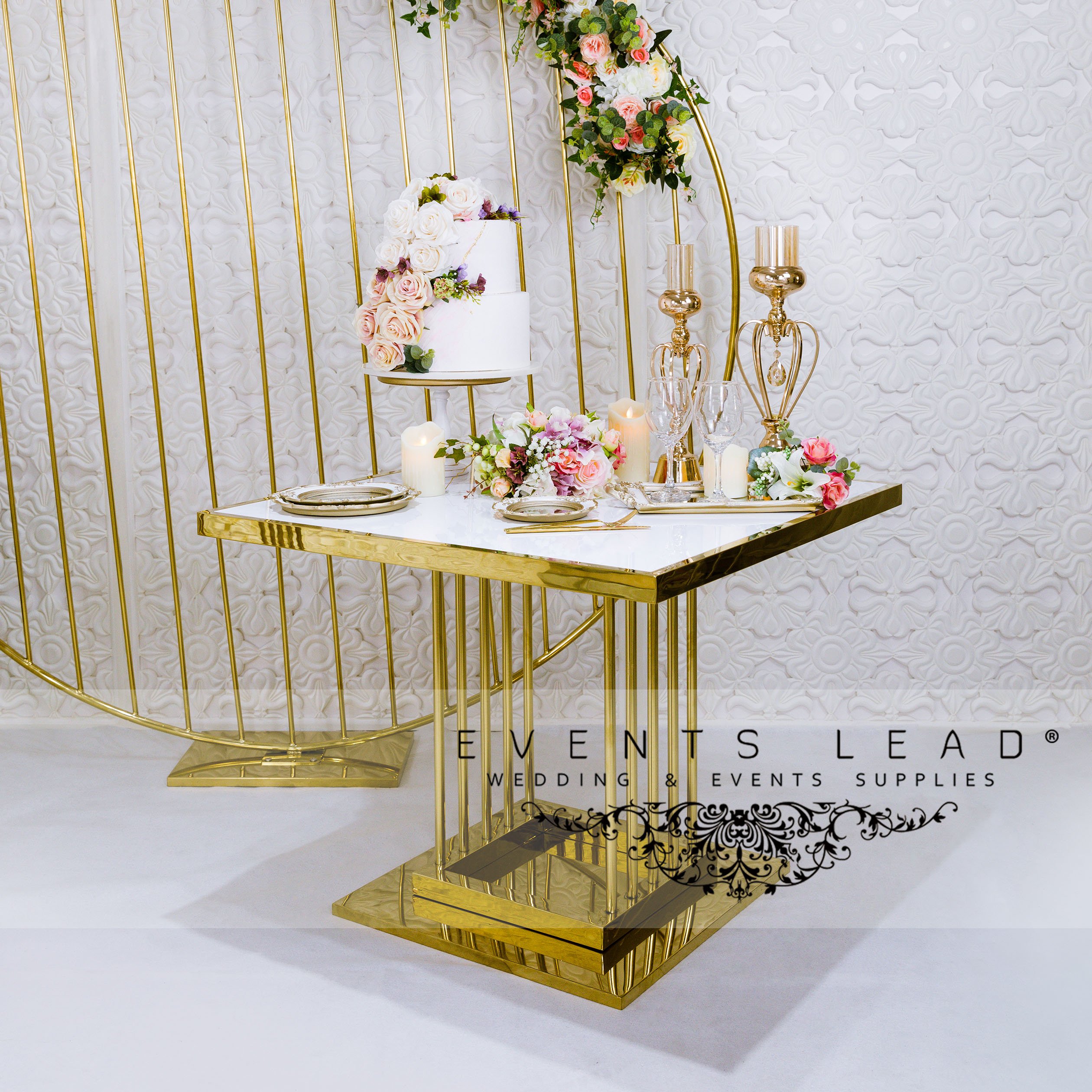 Sell Hot New Model Wedding Ceremony Decoration Mirror Stainless Steel Cake Table