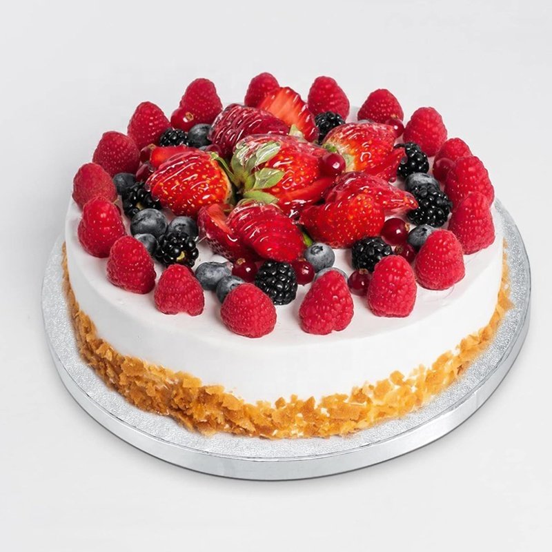 Round Cake Drums 12 Inch Cake Decorating Supplies White Corrugated Cardboard for Multi-Layer Cakes