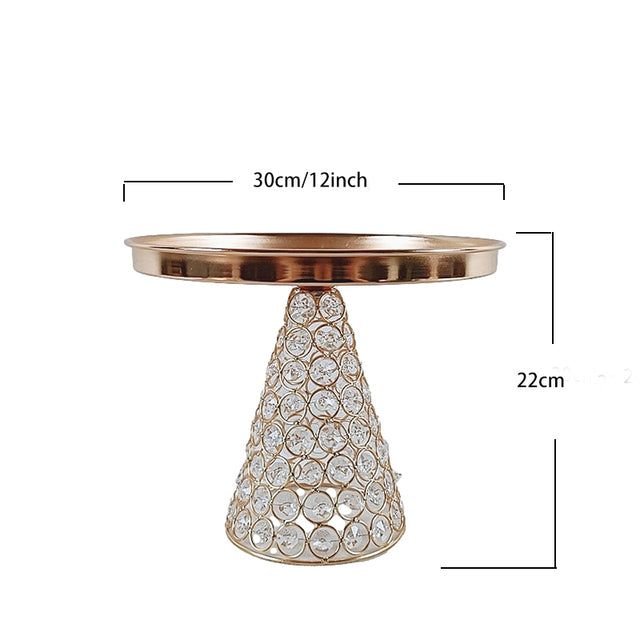 Round Side Table Solid Teak Wood, Brown, Seasoned & Natural Finished Cake Stand wholesale gold plated marble top cake stand