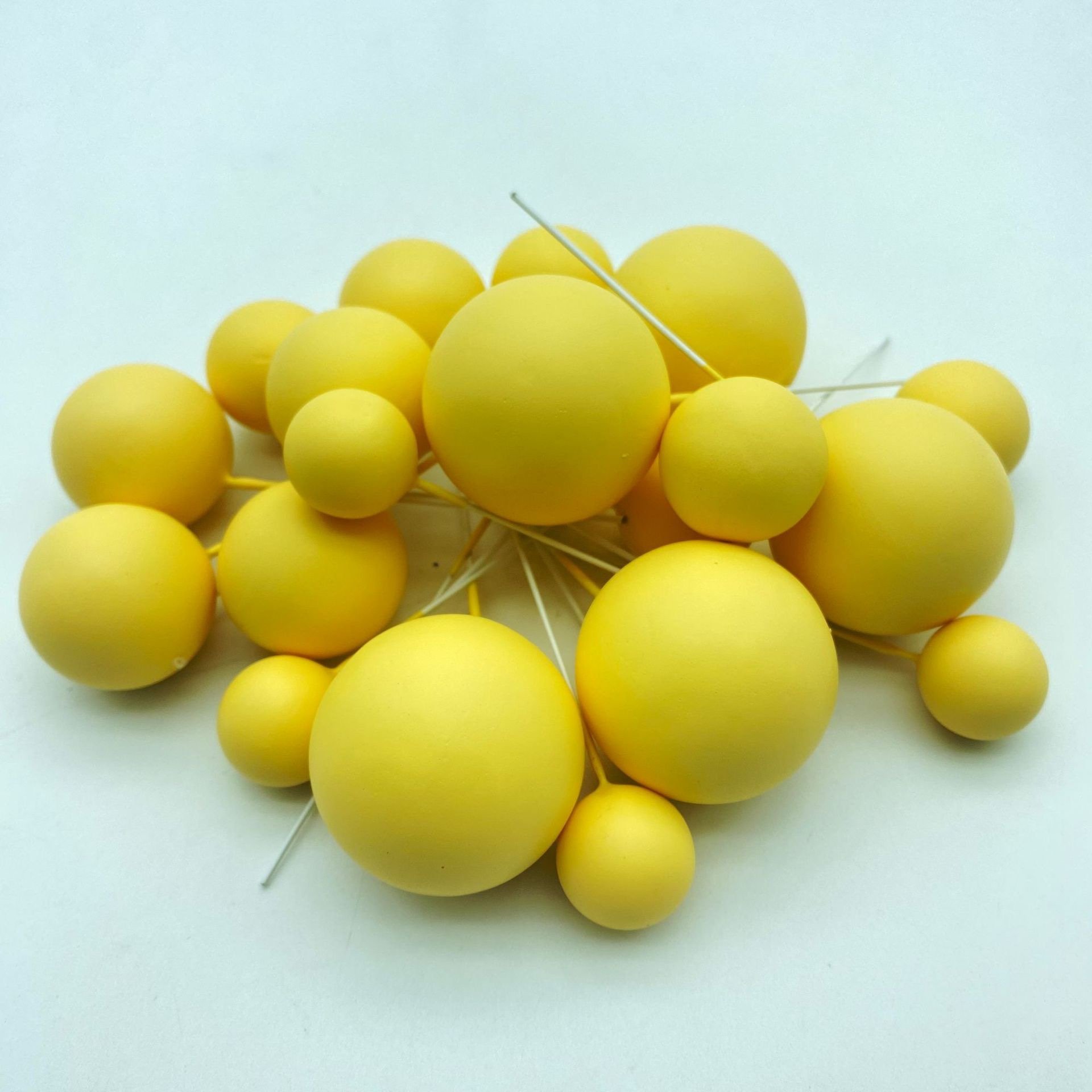 Hot sale cake decorating balls color foam ball baking plug-in cake DIY accessories cross-border for party supplies