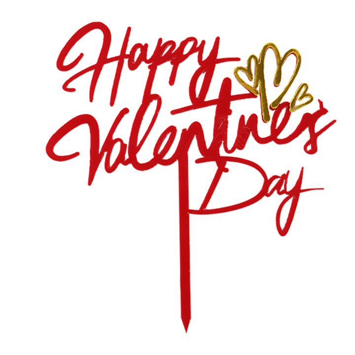 Multiple styles St. Saint Valentine's Day Holiday Festival Party Home Tableware Decorations Supplies Cake Topper Toothpick Sets