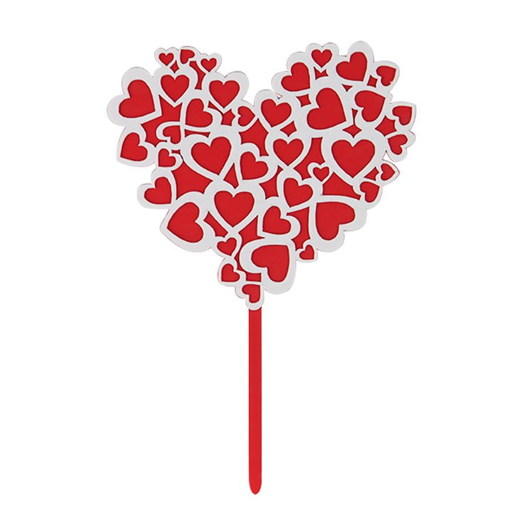 Multiple styles St. Saint Valentine's Day Holiday Festival Party Home Tableware Decorations Supplies Cake Topper Toothpick Sets