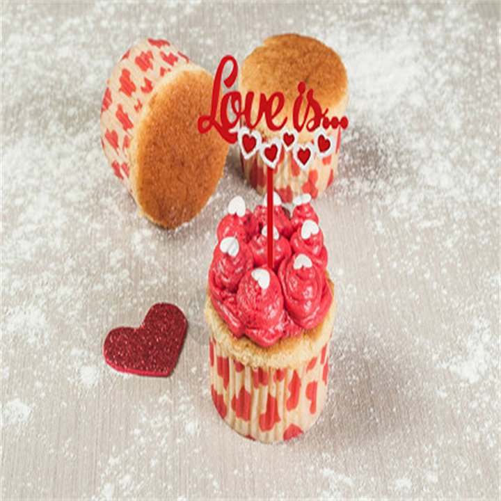 Multiple styles St. Saint Valentine's Day Holiday Festival Party Home Tableware Decorations Supplies Cake Topper Toothpick Sets