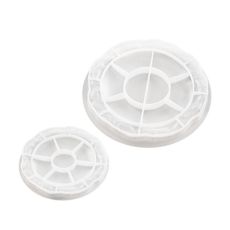 Rock Storage Tray Pattern Silicone Mold Jewelry Display Pan Epoxy Resin Molds Round Candle Cup Home Decor Coaster Gypsum Mould