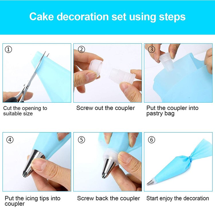 Hot-selling customizable Cake Decorating Supplies tool Kit 73pcs cake baking decorating accessories tool set