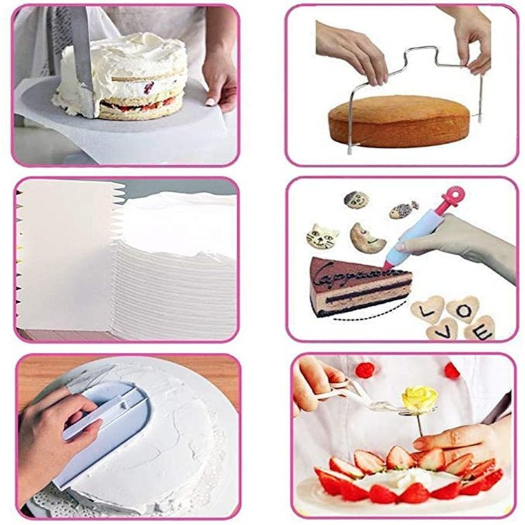 Hot-selling customizable Cake Decorating Supplies tool Kit 73pcs cake baking decorating accessories tool set