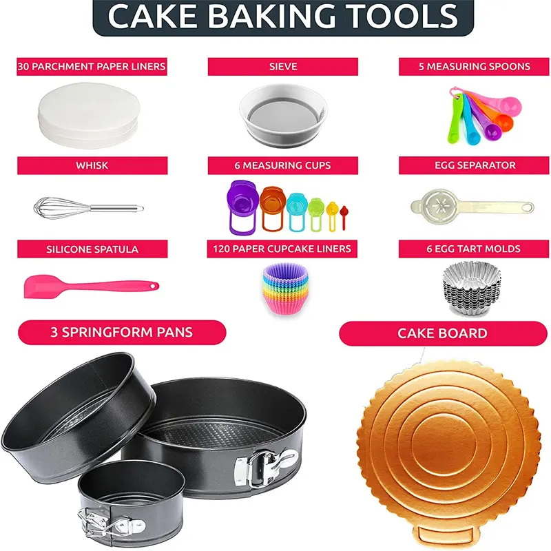 360pcs Pastry Tip Cake Decorating Supplies Framing Tip Tool Baking Boxed Cake Packaging