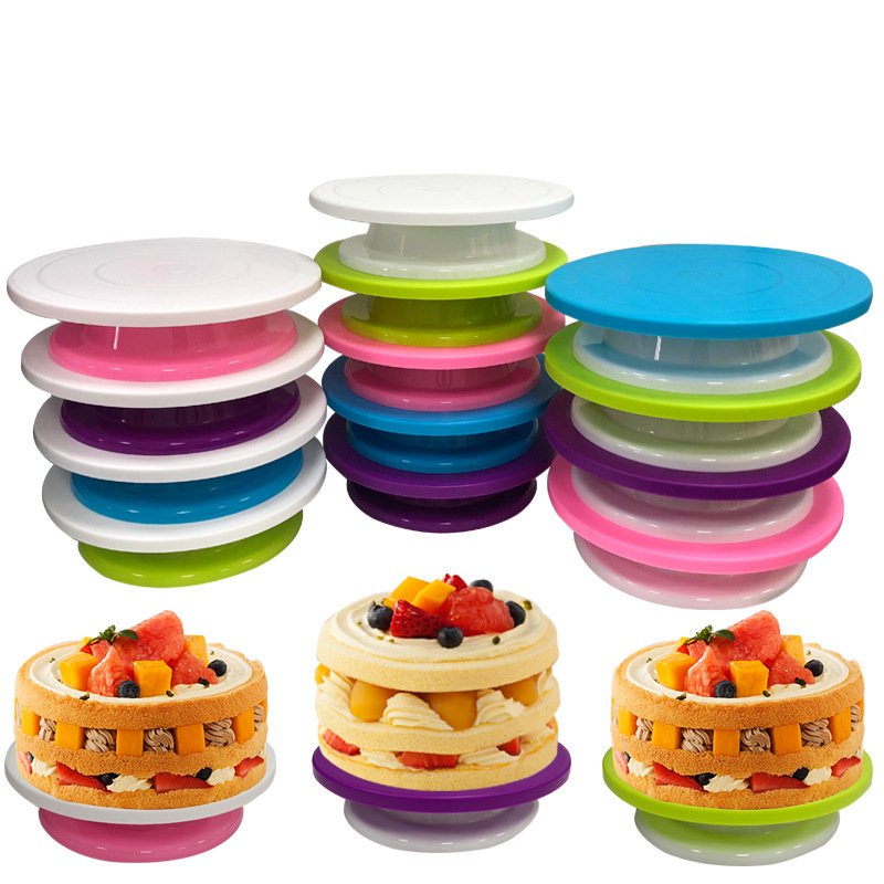520 Pcs Cake Decorating Supplies | Cake Decorating Kit Baking Set For Beginners | Rotating Turntable Stand & Pastry Tools
