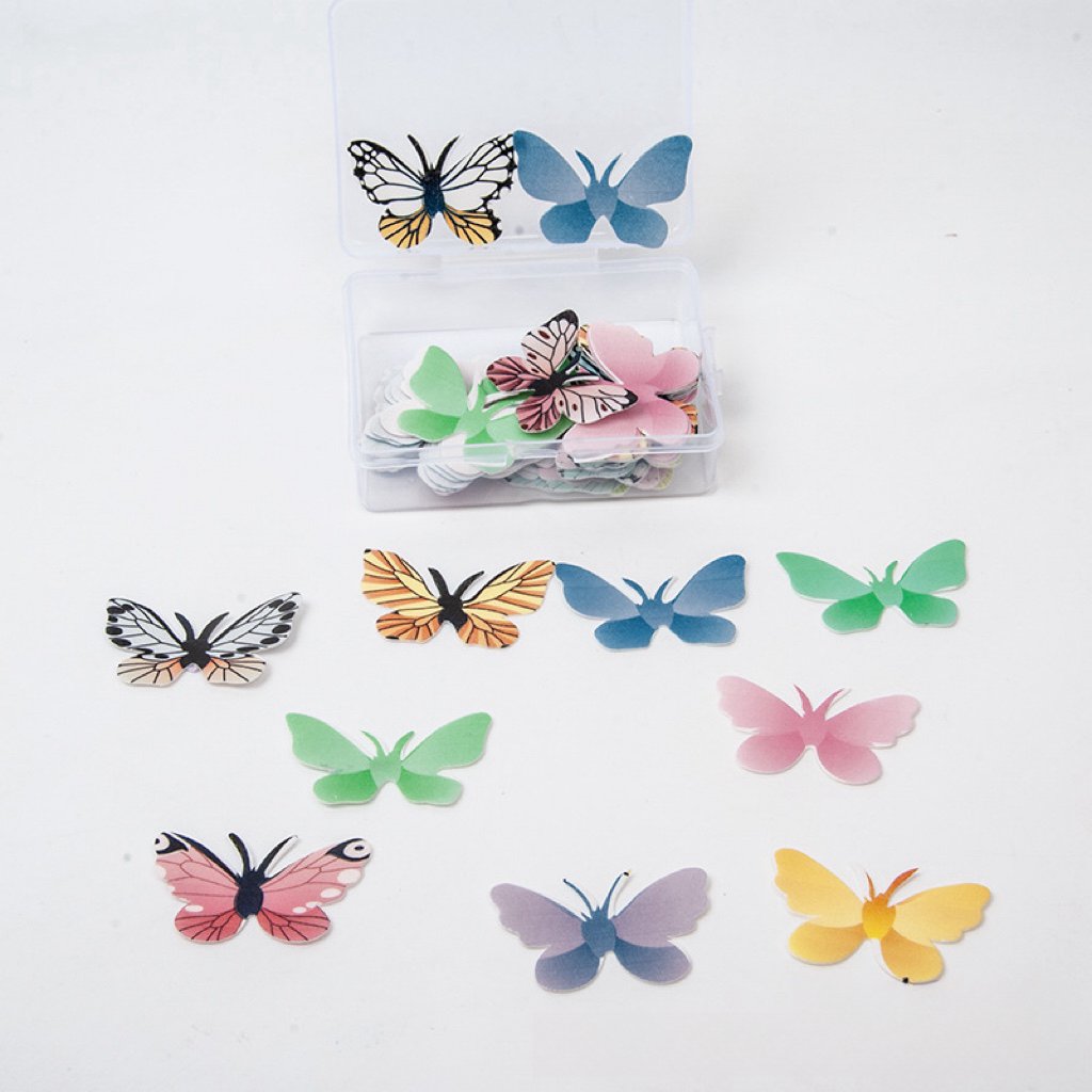 Hot Sale Edible Turtle Shell Leaves Cake Decorating Tools Accessories Butterflies Dessert Snowflake Edible Tool Supplier