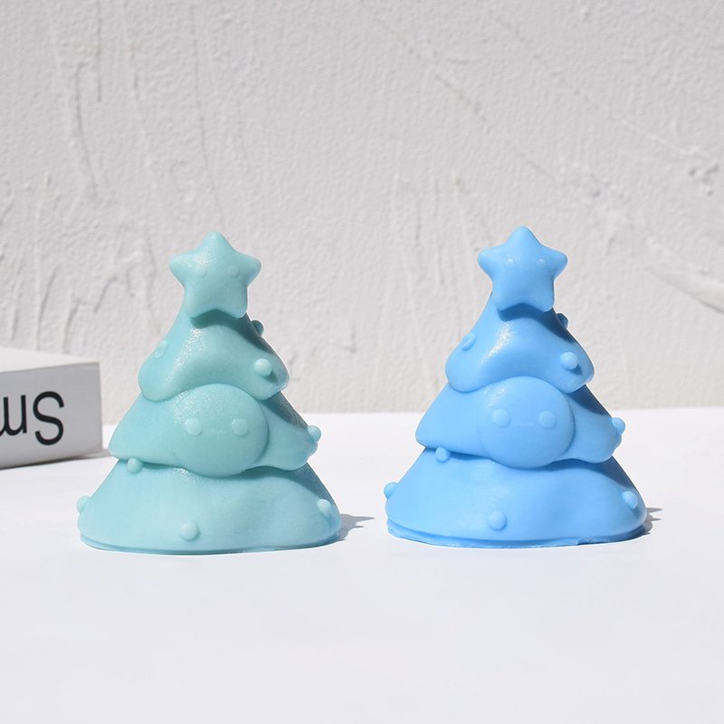 3D Christmas Tree Pine Cone Silicone Candle Soap Epoxy Resin Wax Mold Silicone Shapes Christmas Tree Mold For Candle Resin Soap