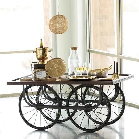 Wedding Metal Dessert Cake Flower Display Candy Cart Wedding Decoration Event Supplies Party Iron Candy Cart With Gold Wheels