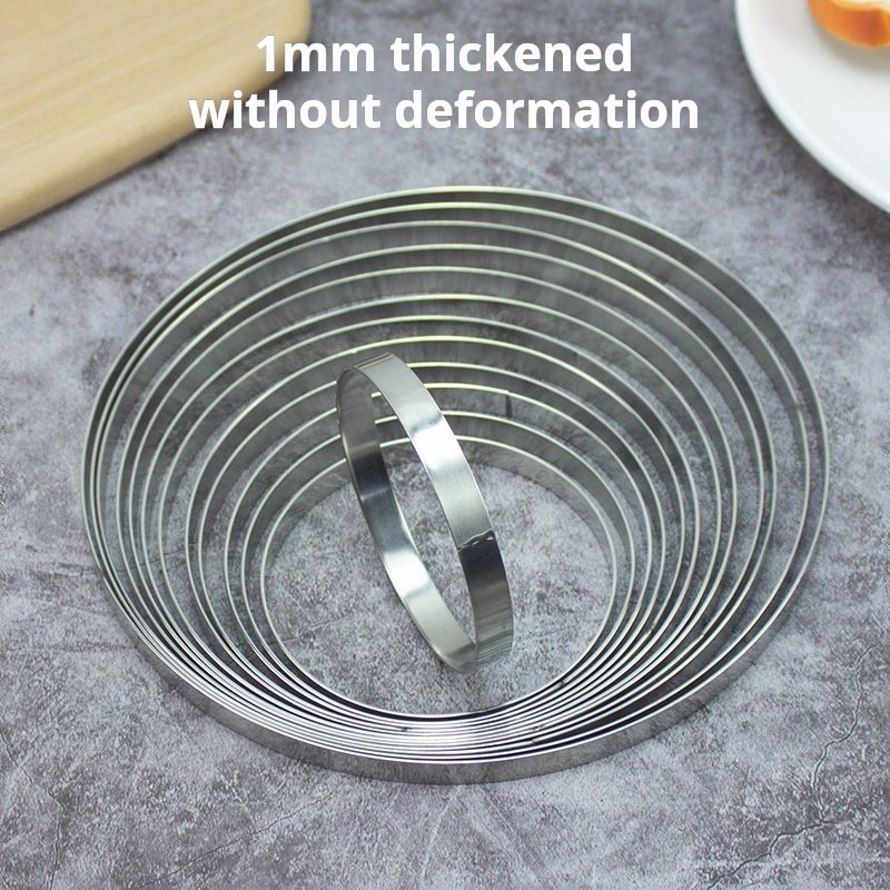 Stainless Steel Rice Cake Rings Pancakes Tortilla Rings French Tamus Rings Souffle Molds