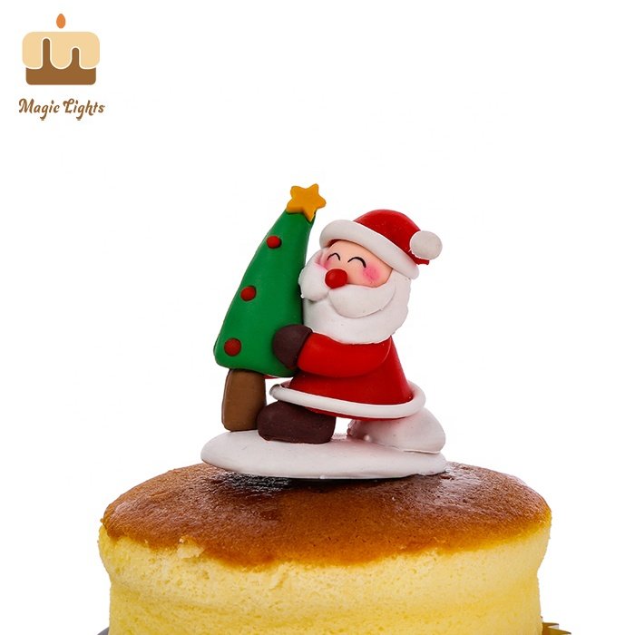 Polymer Clay Decoration Cartoon Rabbit Shape Children Cake Ornaments for kids Birthday and Christmas