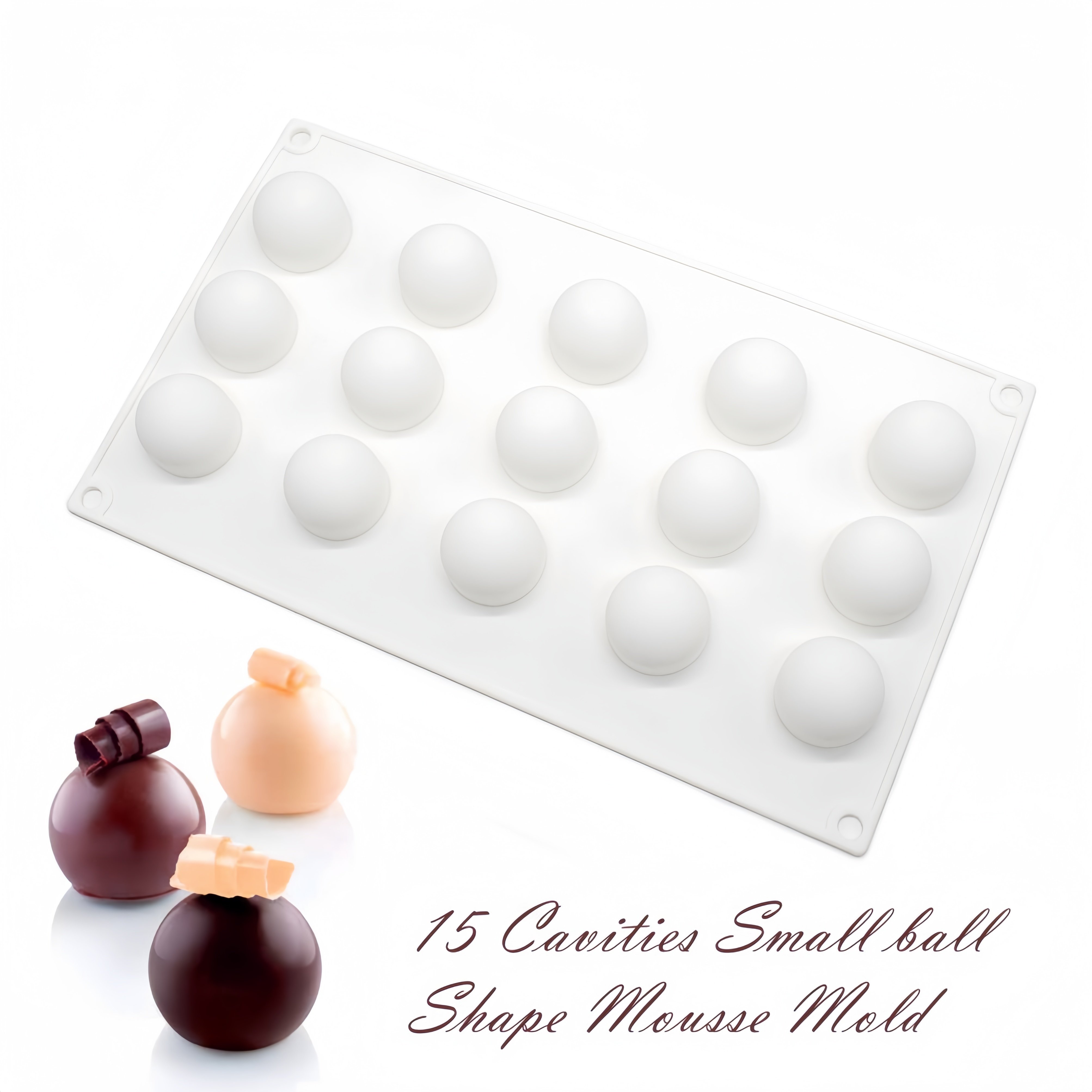 Wholesale 3D Silicone Mold Cake DIY Ball Mousse Chocolate Baking Decoration Handmade Soap Mold Ice Cream Ball Plaster Food Use