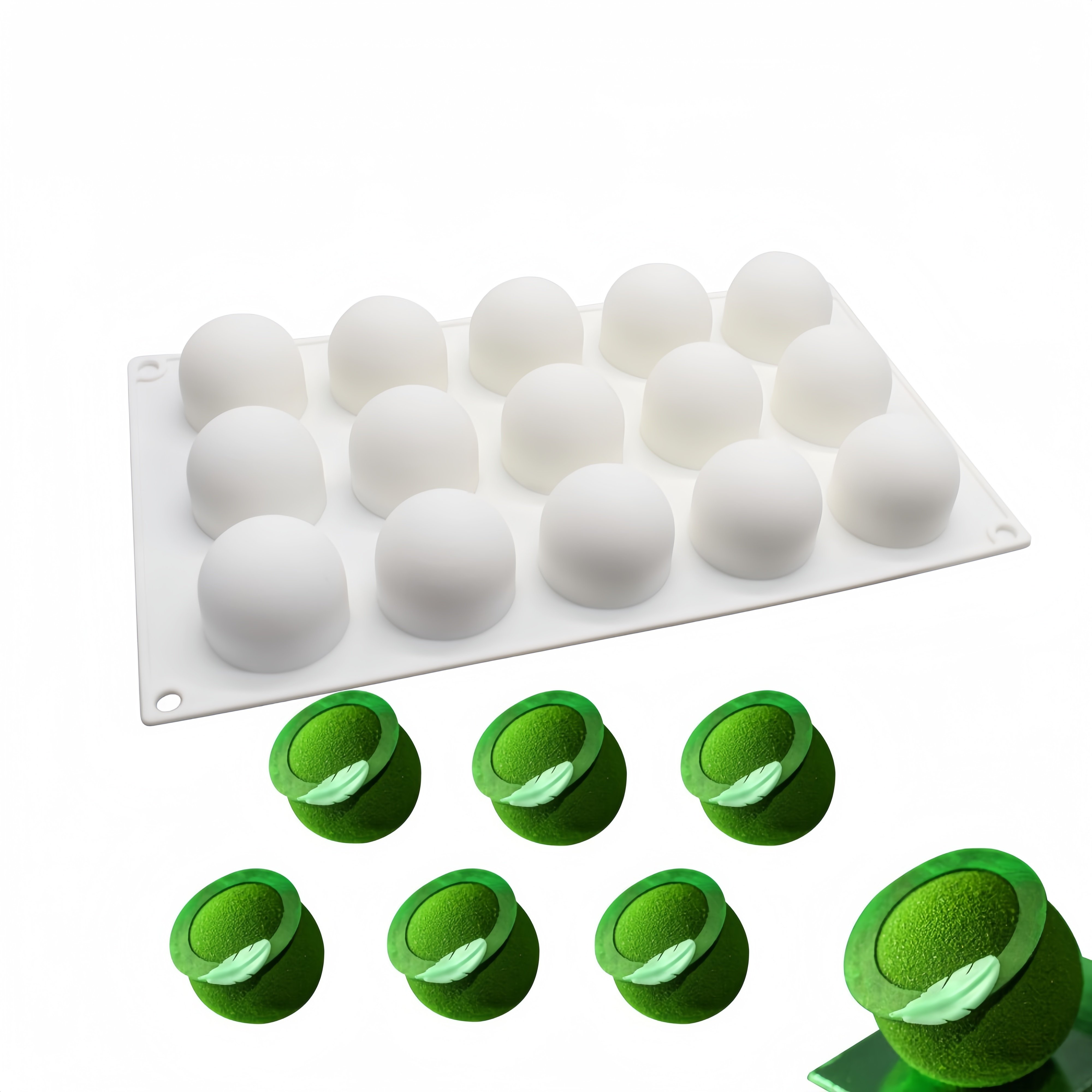 Wholesale 3D Silicone Mold Cake DIY Ball Mousse Chocolate Baking Decoration Handmade Soap Mold Ice Cream Ball Plaster Food Use