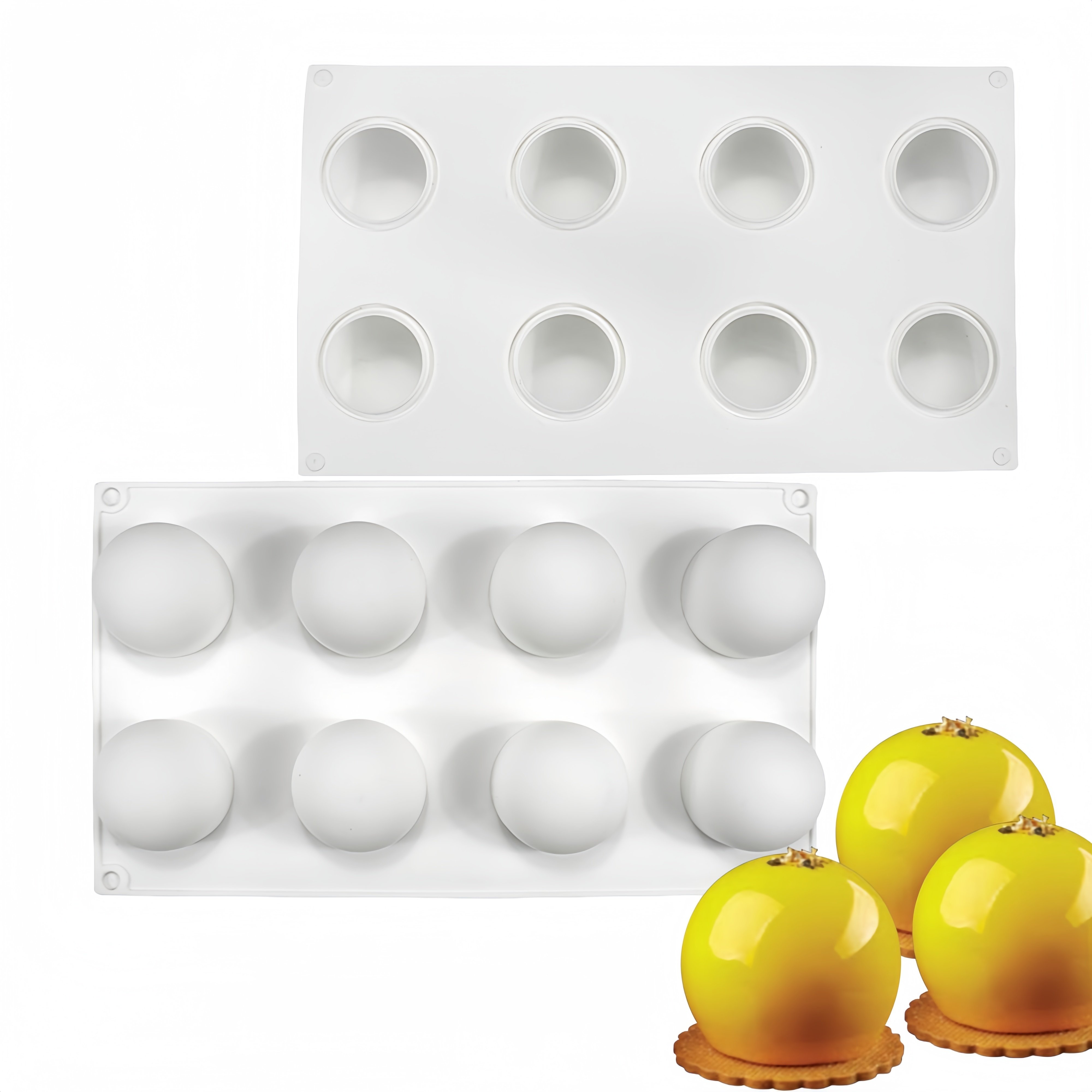 Wholesale 3D Silicone Mold Cake DIY Ball Mousse Chocolate Baking Decoration Handmade Soap Mold Ice Cream Ball Plaster Food Use