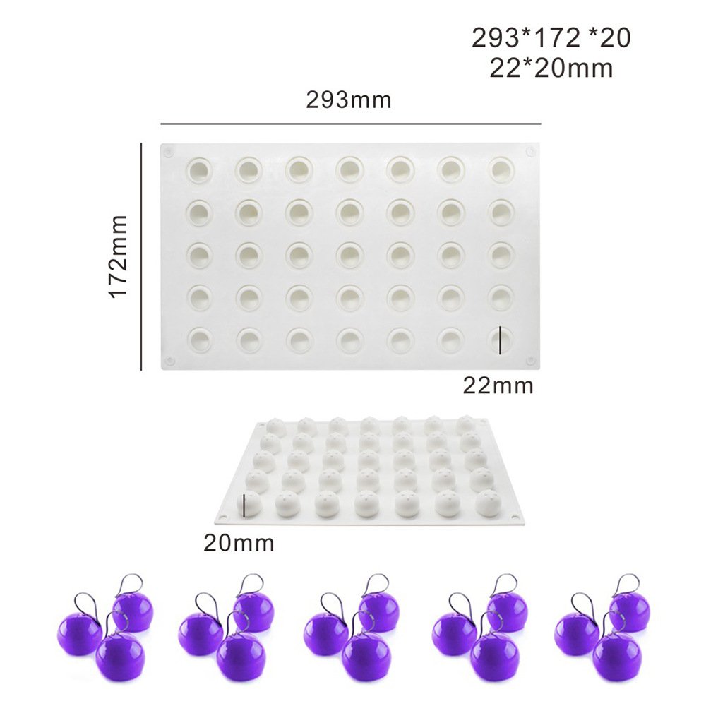 Wholesale 3D Silicone Mold Cake DIY Ball Mousse Chocolate Baking Decoration Handmade Soap Mold Ice Cream Ball Plaster Food Use