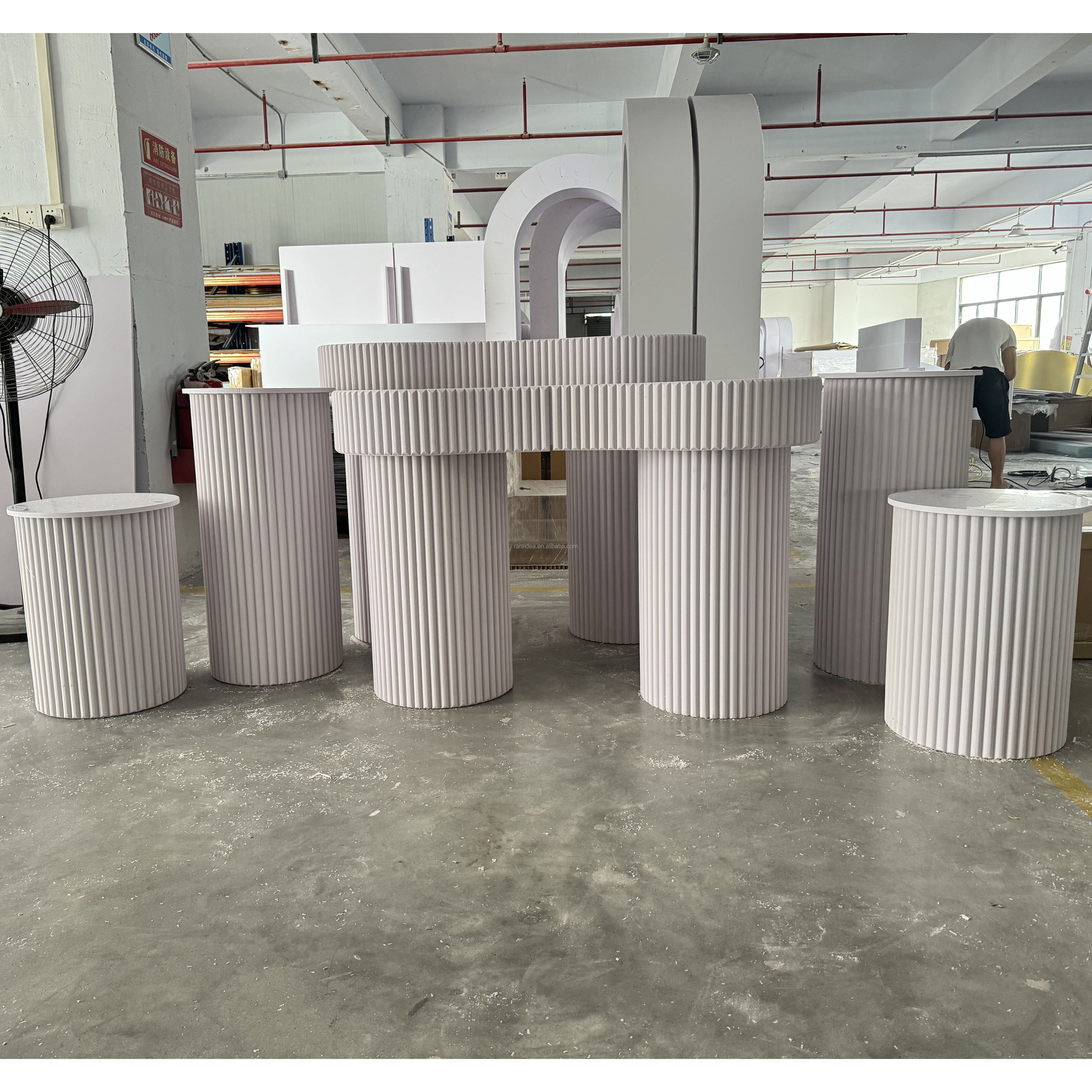 Wedding Decor Top Quality Flower Stand Round Cake Plinth Cylinder Display Stand Decoration Supplies