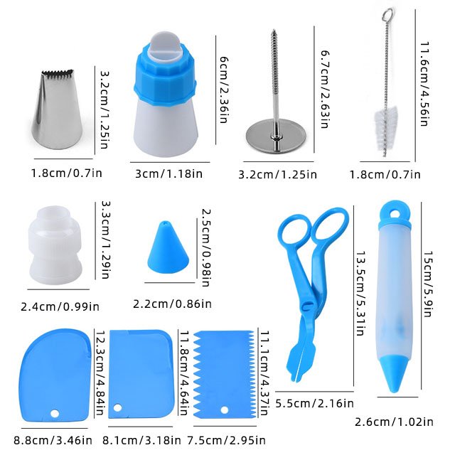 Baking Mold Silicone Russian Nozzles Cake Decorating kit 80PCs Cake Decoration Tools with a Non Slip Base Cake Turntable
