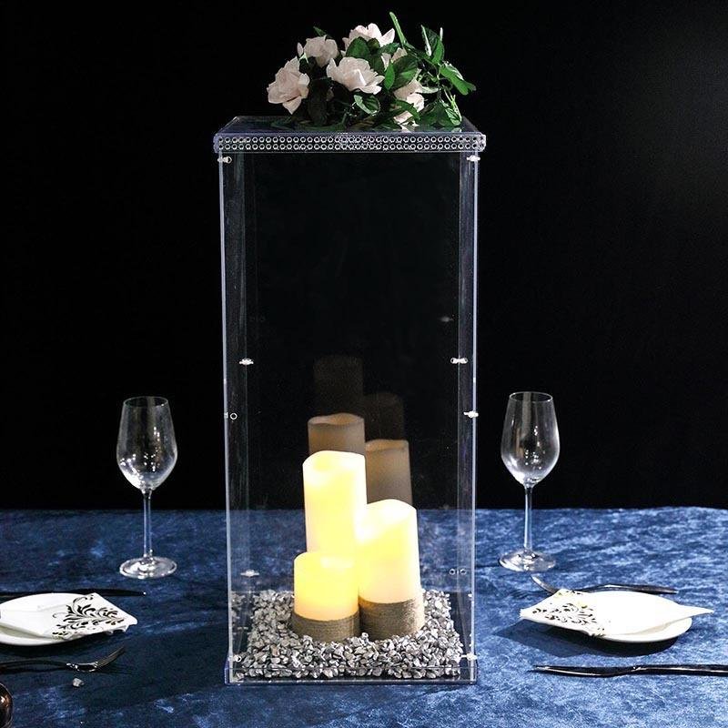 Clear Acrylic Showing Pedestal Lucite Floorstanding Display Plinth