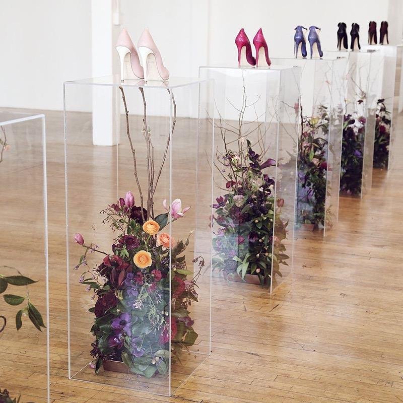 Clear Acrylic Showing Pedestal Lucite Floorstanding Display Plinth