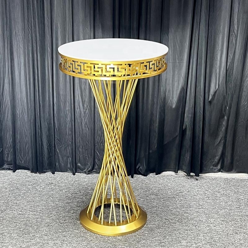 Dessert desk wedding hotel party disassembly golden cake table flower rack wedding decoration props decoration supplies