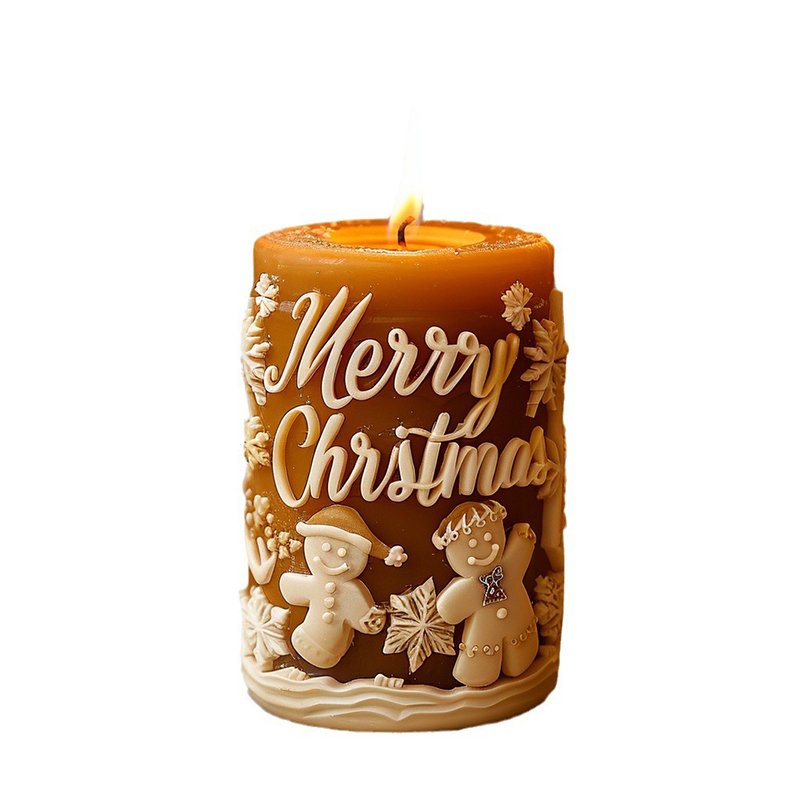 New Ideas Christmas Cylindrical Candle Molds Silicone Molds 3D Spiral Carved Pillar Epoxy Resin Mold for Home Aromatherapy Craft