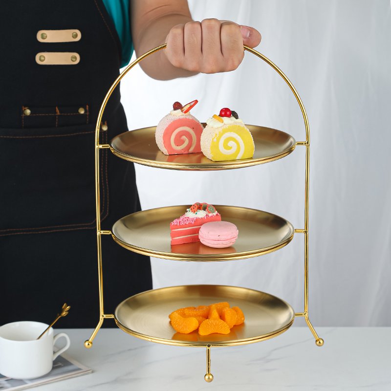 Cupcake Set Tray Metal 3 Tier Wholesale Cup Fruit Display Cake Stand For Wedding Cake