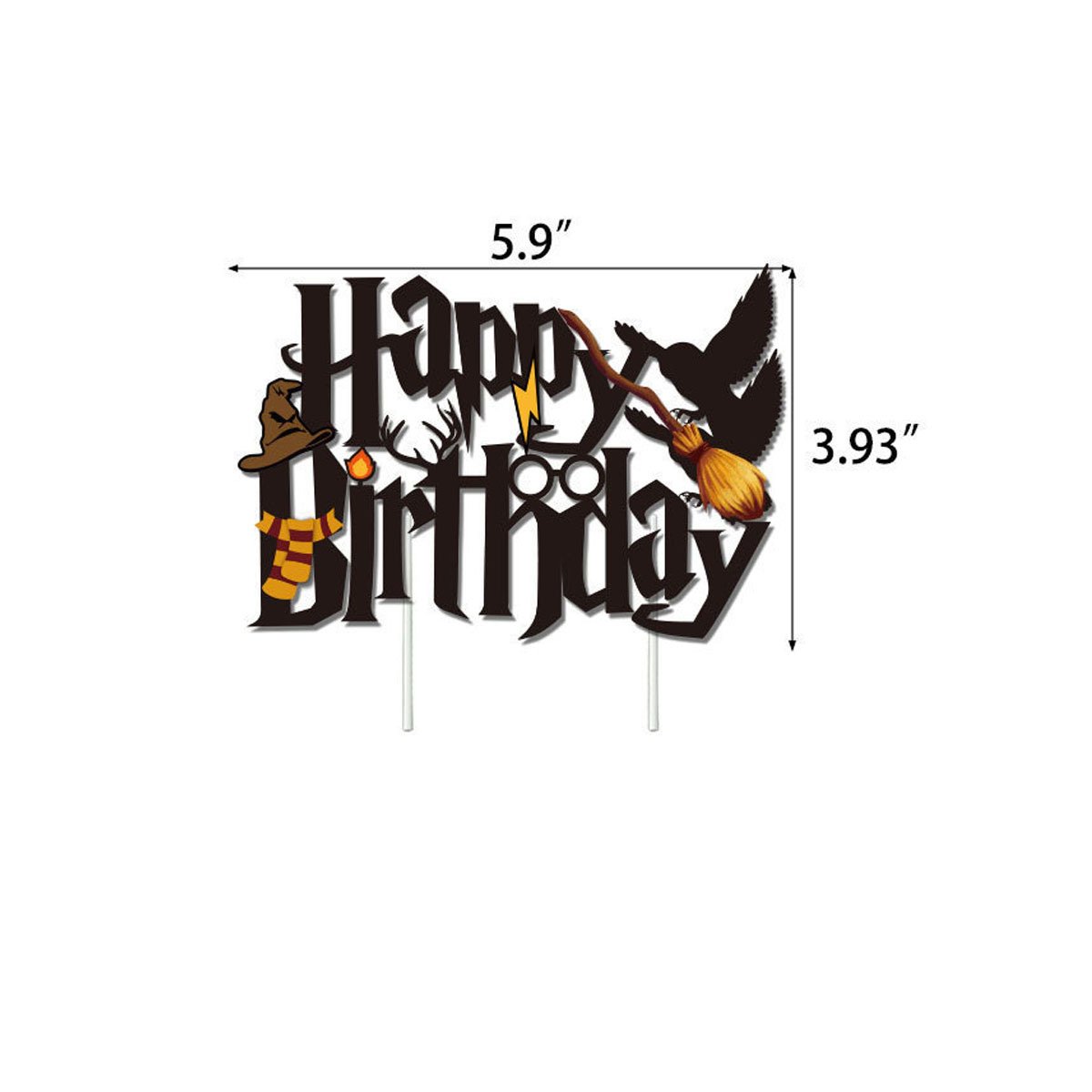 Magical School Theme birthday decoration sets cake toppers wholesale kids happy birthday decoration set