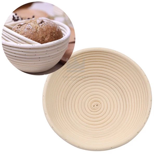 Handmade 9 Inches Rattan Banneton Bread Proofing Basket For Kitchen Decor