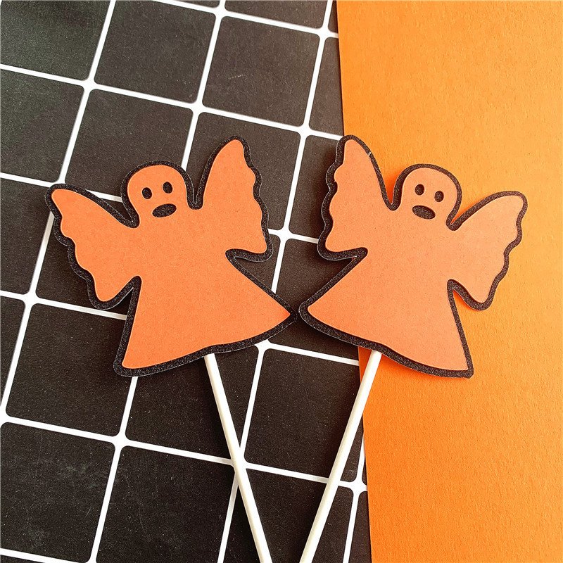 Halloween party supplies Cake decoration Witch Ghost cake topper Happy Halloween funny topper for kids party
