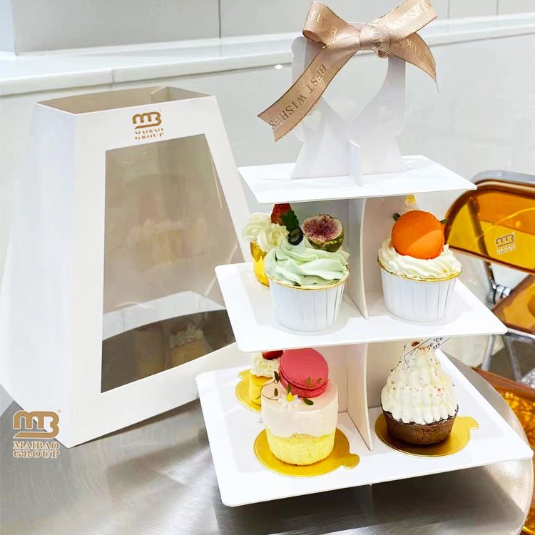 5-layer Cupcake Dessert Paper Stand Display Rack Birthday Wedding Party Supplies Cake Decoration Cake Plate Stand