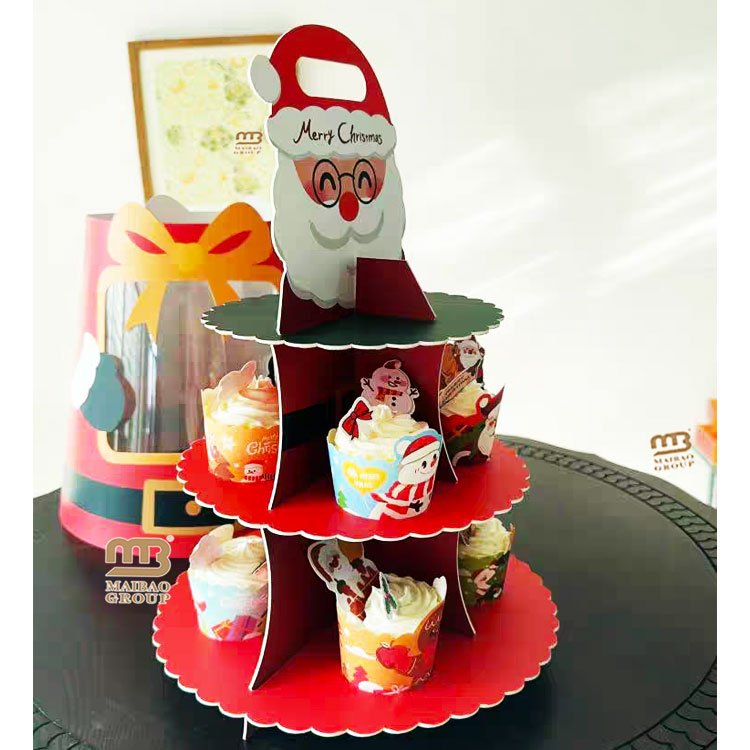 5-layer Cupcake Dessert Paper Stand Display Rack Birthday Wedding Party Supplies Cake Decoration Cake Plate Stand