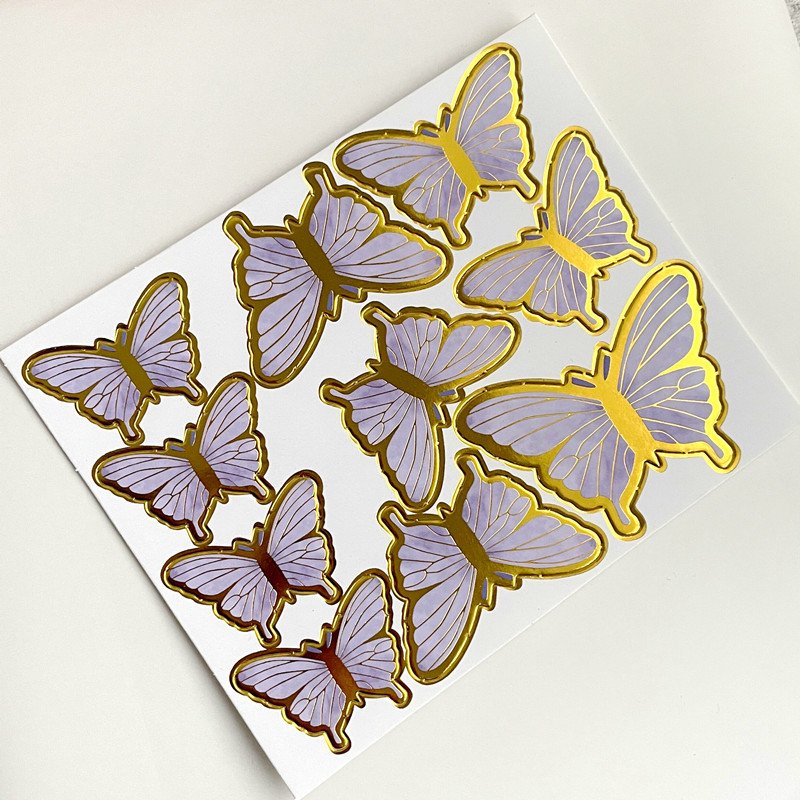 Wholesale Baking Birthday Party Cake Decorating Supplies Paper Cake Accessories Topper Butterfly Cake Topper