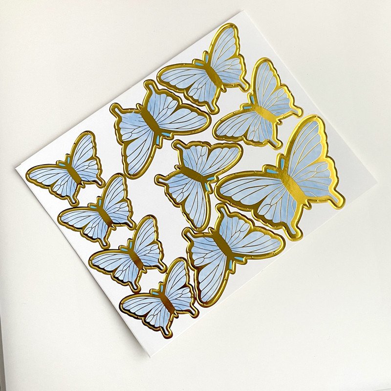 Wholesale Baking Birthday Party Cake Decorating Supplies Paper Cake Accessories Topper Butterfly Cake Topper