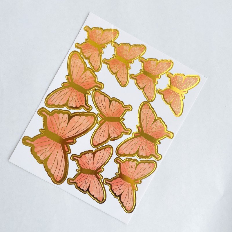 Wholesale Baking Birthday Party Cake Decorating Supplies Paper Cake Accessories Topper Butterfly Cake Topper