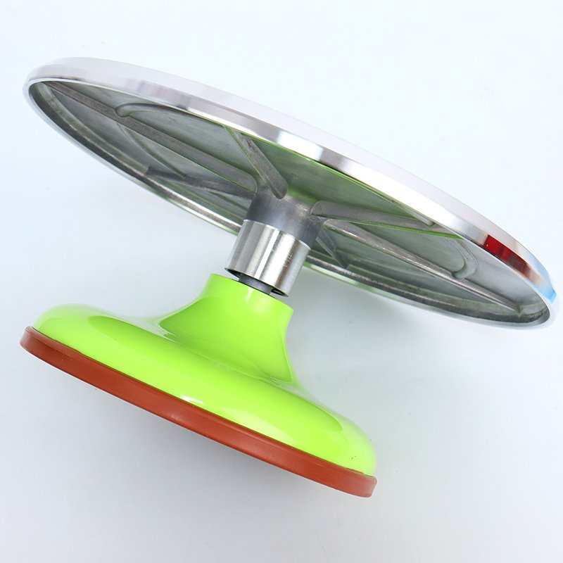 Wholesale hot birthday party baking supplies silver pink green yellow aluminium alloy metal cake stand turntable