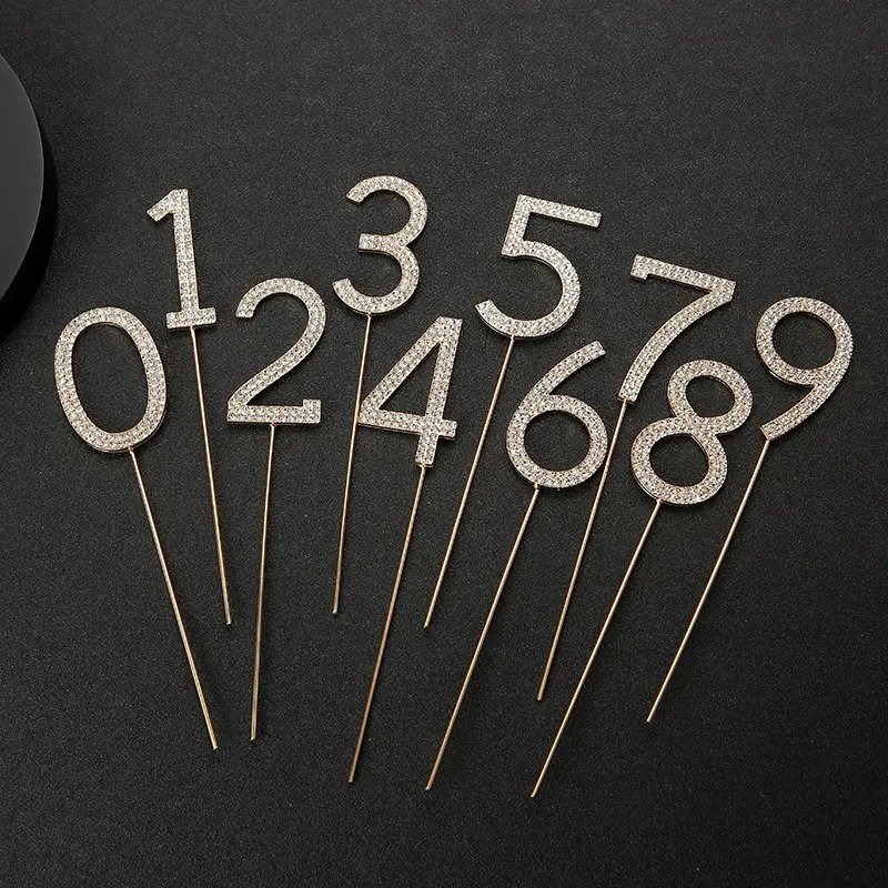 Baby Shower Random Colors 0-9 Alphabet Number Colorful Birthday Candles Children Kids Happy Birthday Party Cake Decorations