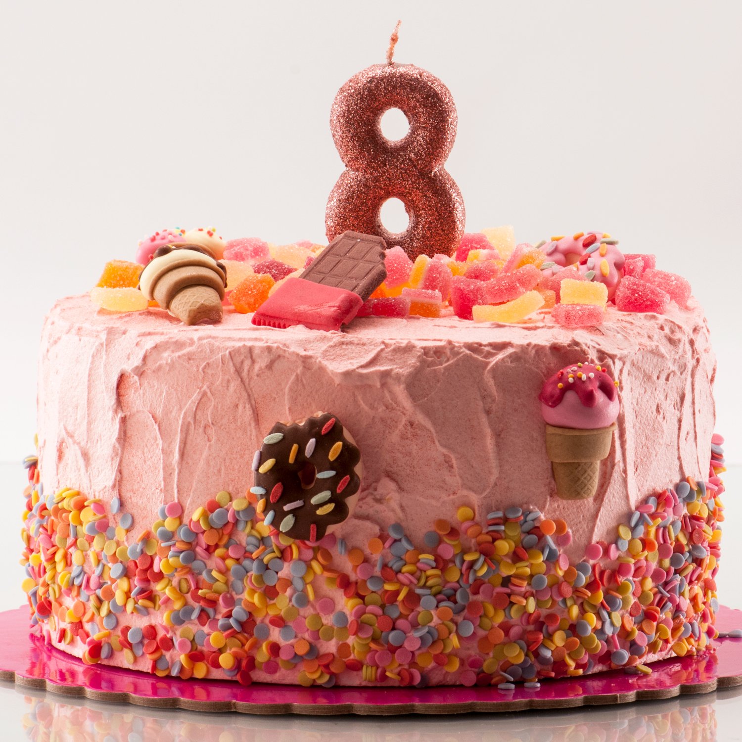Dekora Brand Display Of 4 Bags Of 300G Rich Rose Frosting Powder Ideal For Cakes & Desserts