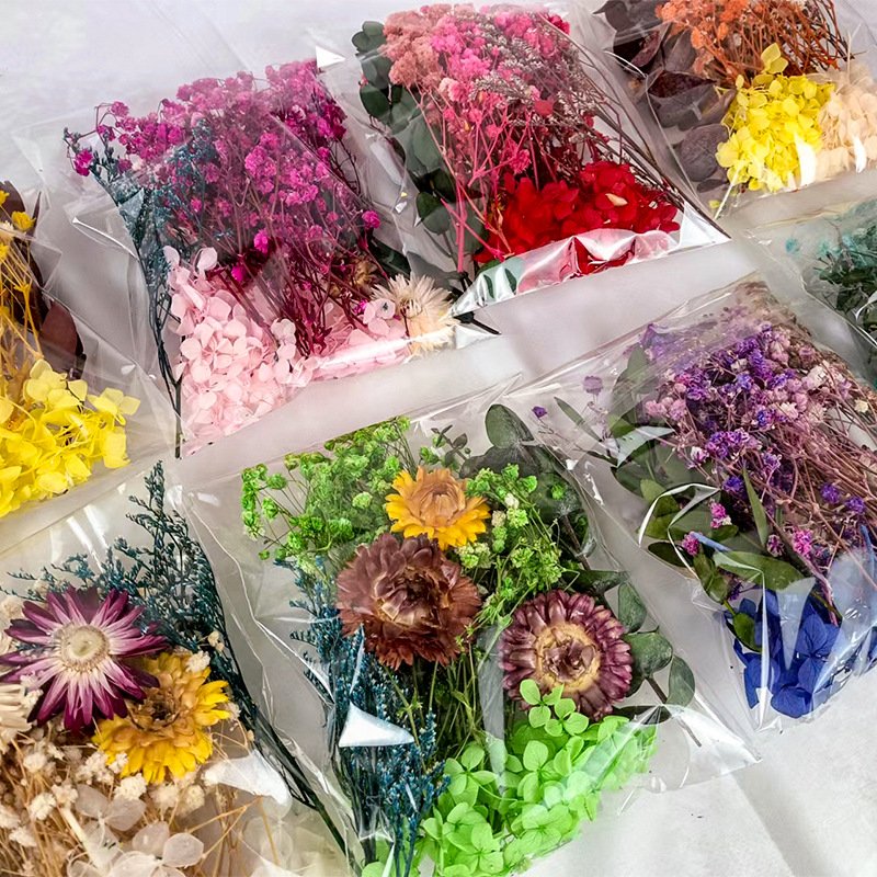 Hot Sale Dry Flower Bag Floral Cakes Decorating Plants Eternal Dry Plants Natural Flower Bakery Supplies