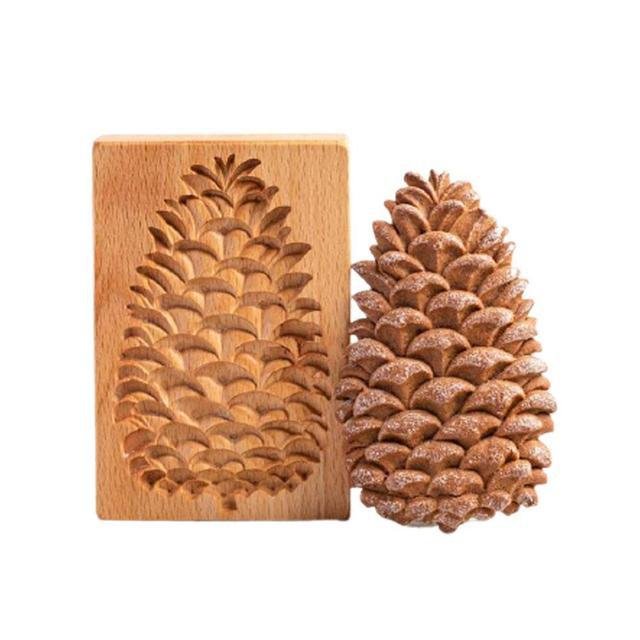 cake decoration for kitchen cookie bake tools Cutter Beech Cookie Cracker Wooden Biscuit Mold cookie decorating tools