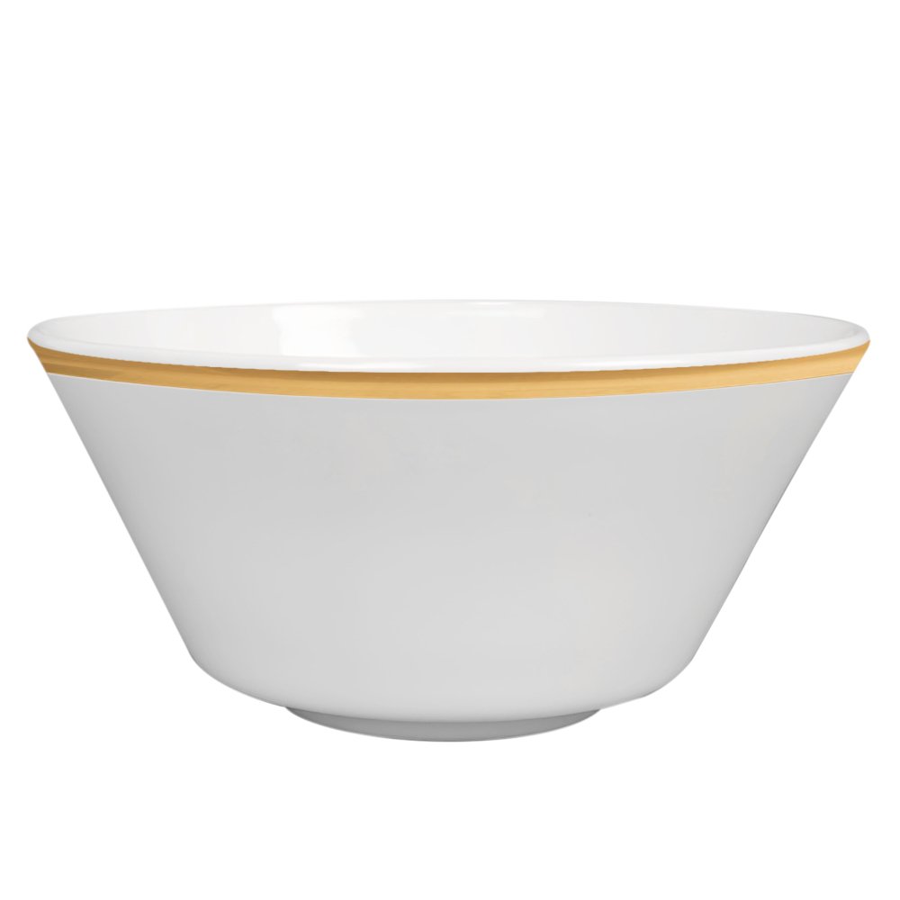Wedding Decoration 13 Inch Gold Rim Bone China Pasta Charger Plates White Dinnerware Set