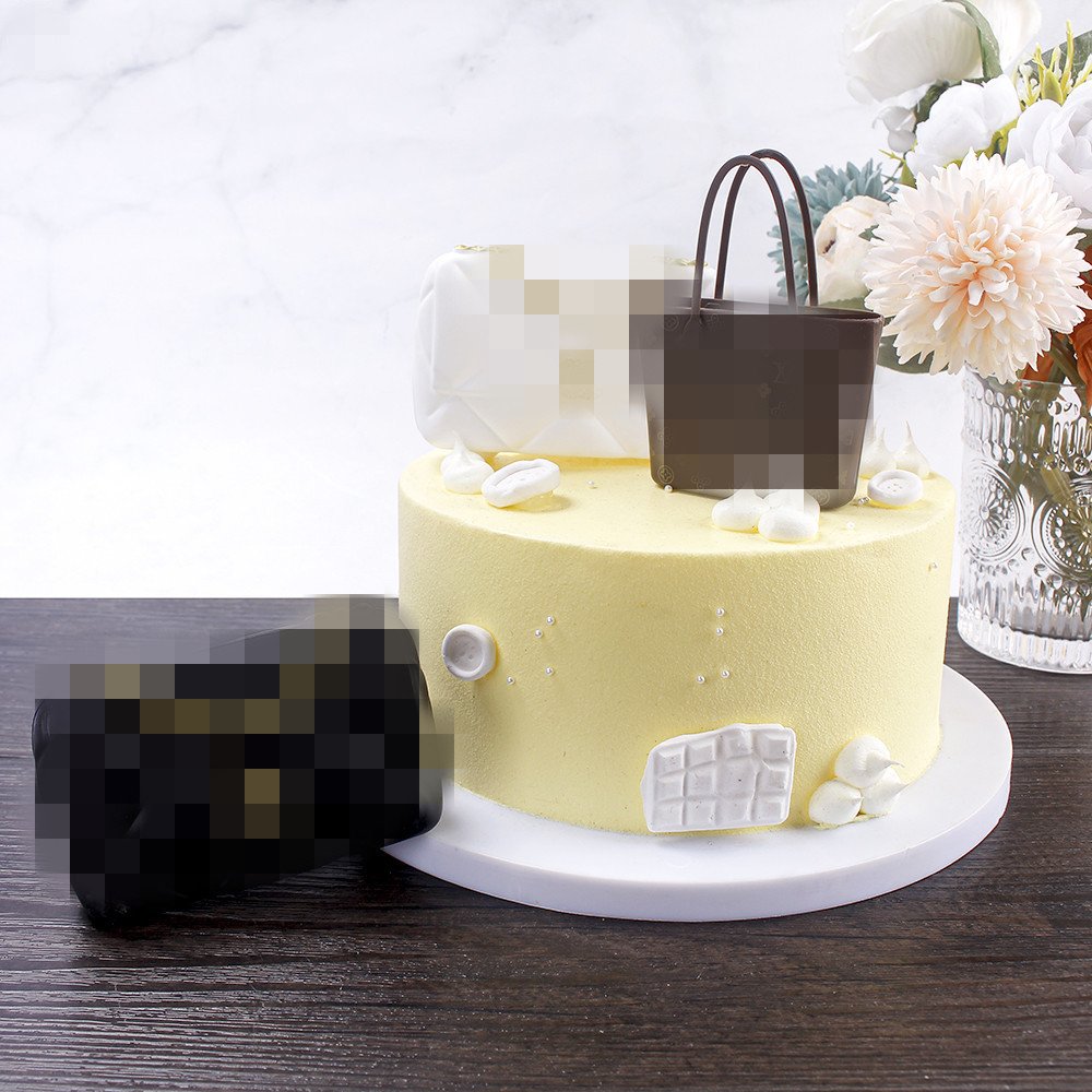 Cake Topper Plastic Mini Bag Cake Decoration Goddess Day Fragrant Grandma Bag Mothers Day Ornaments Cake Decorating Supplies