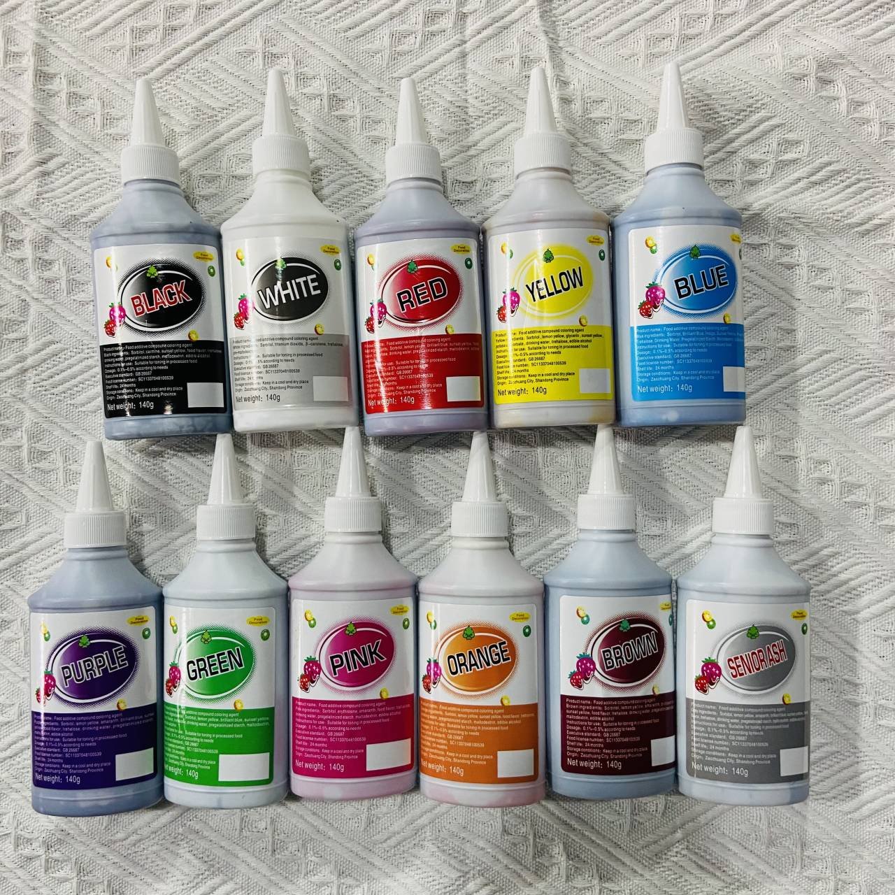 140g Pastry Accessories Water and Oil Based Food Coloring Gel Liquid Colors for Cake Supplies Essential Cake Tools