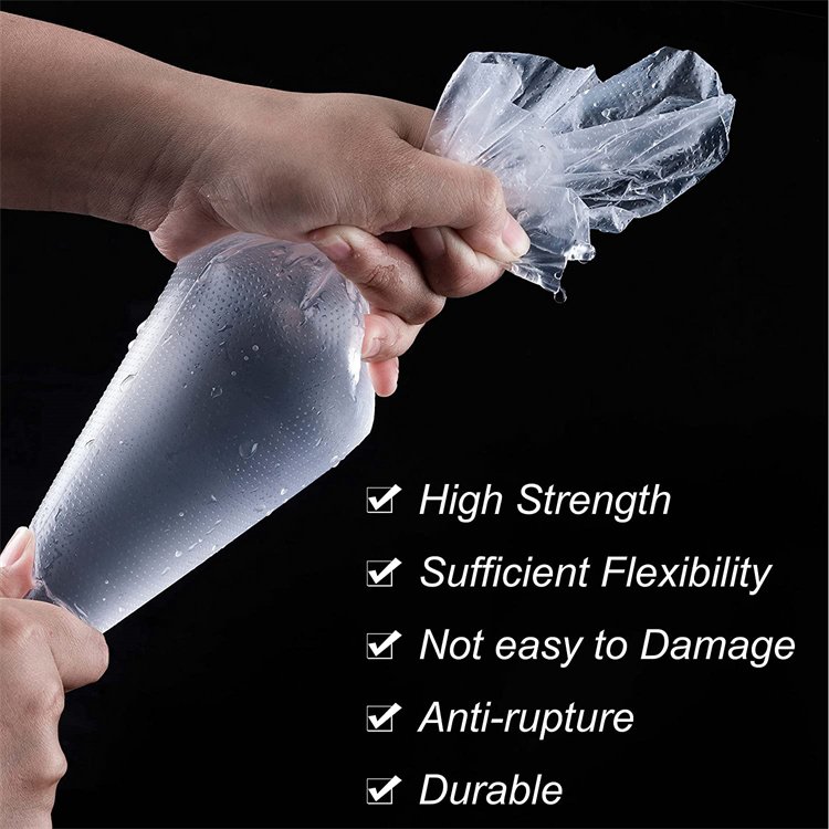 100pcs 12-Inch Anti-Burst Plastic Piping Bags for Pastry and Cake Decoration Decorative Packaging for Cookies Cupcakes