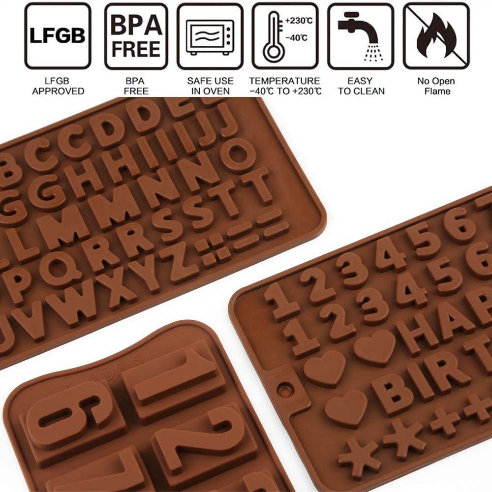 Wholesale Chocolate Mold Number Cake Molds Sugar Shapes Cake Decorating Supplies
