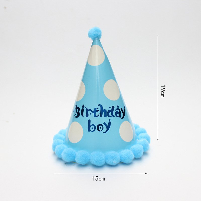 Wholesale Birthday Hat Party New Product Paper Party Hat With Hot Stamp Triangle Pattern Birthday Celebrations Party Supplies